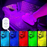 Cordless car LED strip, auto on/off