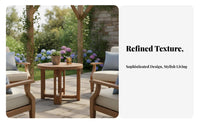 Round Pedestal Table Waterproof Round Tripod Table Modern Design Sturdy Construction for Renters, Adults, Patio, Garden, Balcony