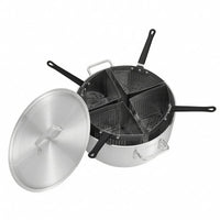 Pasta Cooker Insert Set Aluminum Multi-Hole Noodle Boiler Stainless Steel