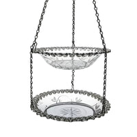 Bird Feeder with Bath Secure Bird Bath with Feeder Tray for Backyard, Balcony