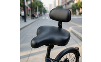 Supportive Electric Bicycle Seat with Backrest Contoured Bike Saddle with Backrest Padded Ergonomic for Riders