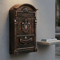Custom House Number Mailbox Weather Resistant Ornate Post Box Easy Installation