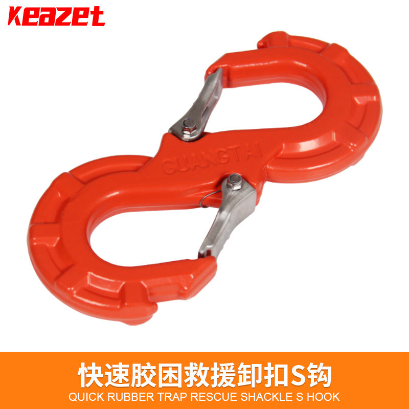 SUV Recovery Shackle S Hook Tow Hook Rope Accessories for Jeep Modification Car Scratch Sticker