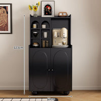 Coffee Bar Cabinet Multi-Functional Storage Kitchen Coffee Bar Cabinet Sturdy Construction Dining Room Console for Homeowners, Families, Hallway