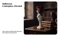 Halloween Candle Holder with Bloom