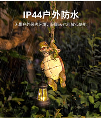 Solar Powered Resin Frog Hanging Garden Light for Outdoor Decor