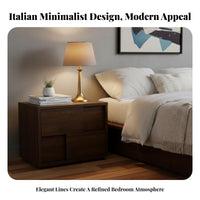 Minimalist Nightstand Modern Design Bedside Table With Drawers for Home, Hallway