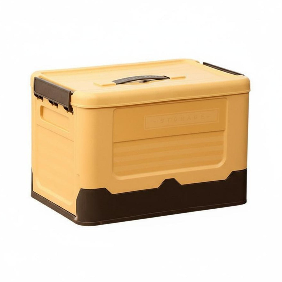 Wheeled Folding Box with Side Doors Transparent panels Storage Container