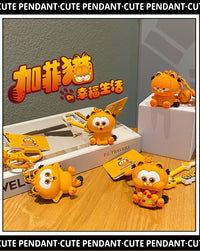 正版傲娇加菲猫2025年新款钥匙扣男书包挂件公仔小饰品钥匙链女款