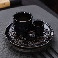 Ceramic Candle Tray Incense Burner Multifunctional Scented Cone Candle Holder Decorative Design Ceramic Smudge Bowl for Meditation, Prayer