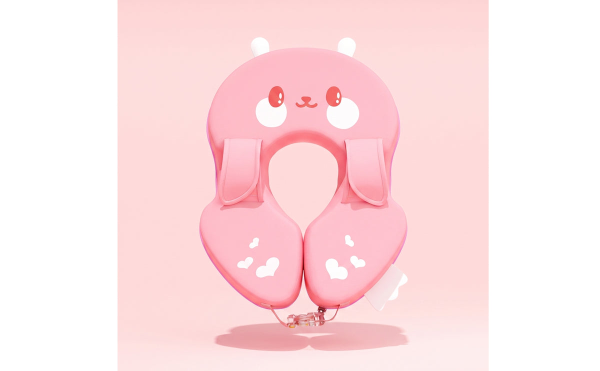 Inflationinflation-Proof Underarm Swimming Float Animal-Shaped Underarm Flotation Device with Adjustable Straps Solid Core Non-Inflatable Swim Flotation Device Safe for Infants, Toddlers, Pool, Bath