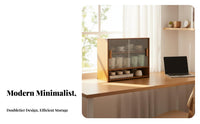 Multi-Compartment Desk Shelf Tiered Design Desktop Organizer space-efficient Size
