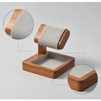 Watch Display Stand with Space-Saving Tray Watch Display Rack Low-Profile for Collectors, Retailers, Dresser, Nightstand, Showcase