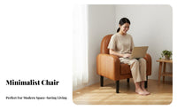 Upholstered Single Sofa Minimalist design Accent Chair Modern Design snug for Apartment Dwellers, Students, Living Room, Bedroom