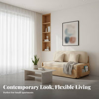 Multi-Functional Pull-extendable Sofa Bed versatileUse transformable Furniture Space-Saving Sleeper Couch Foldable Design for Small Apartment Dwellers, Students, property owners, Living Room, Home Office