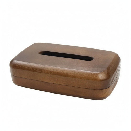 Tissue Box Rectangular Wooden Tissue Box Compact Napkin Dispenser