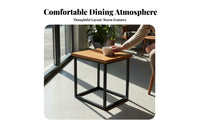 Simple Wooden Dining Set Nordic aesthetic Restaurant Table and Chairs Modern Design