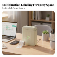 Handheld Thermal Labeler Portable Design Label device Rechargeable Battery