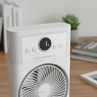 Mist Cooling Fan Humidifying Spray Humidifier Fan Multi-Speed for Office Workers