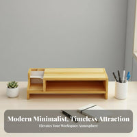Computer Riser with Drawer Ergonomic Height Monitor Stand Keyboard Storage
