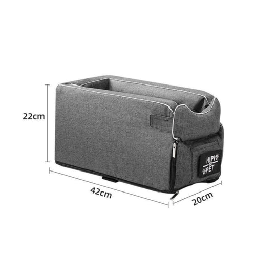 Car Seat Carrier Shoulder Strap Handheld Pet Carrier Locking Zippers for Travel