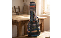 Ukulele Gig Bag Padded Ukulele Case Soft Uke Backpack Ethnic-Style Woven for Musicians, Travel, Lessons