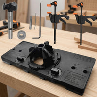 Hinge Guide with Clamps Compact Guide Easy-to-Install Tool for Woodworkers, Home Improvement Hobbyists, Workshop