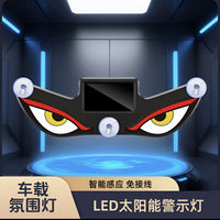 Wireless Solar Devil Eye Neon Light for Car Interior Decoration