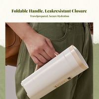 Foldable Electric Kettle, Portable, Stainless Steel, Camping