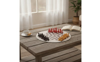 3-Player Chess Set Portable Three-Player Chess Chessboard Beginner-Friendly Sturdy for Families, Travel, Classroom