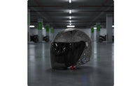 Three Quarter Helmet | molded Carbon-Fiber Look, Low-Profile with communication system System, for Daily Commuting