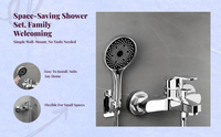 Brass pressure balance shower faucet