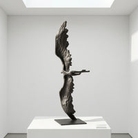 Spiritual Sculpture Minimalist Angel Statue Standing Tabletop Ornament for Mantel