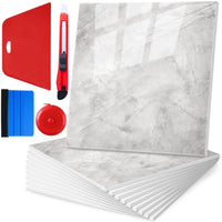 36-Piece Self-Adhesive Waterproof PVC Wall Panels for Shower and Kitchen