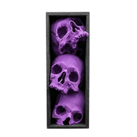 Halloween Skull Book Bookend Spooky Literary Vignette with Skulls Bone-Colored Halloween Decorative Figurine for Goths, Bookcase