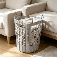 Foldable Laundry Basket 45L with Handles, Modern Nordic Style
