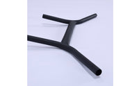 31.8 Mm Stem Clamp H-Shaped Handlebar Raised Center Sections Gravel Bike Handlebar chromolyMolybdenum Steel Flared Drop Bar Black