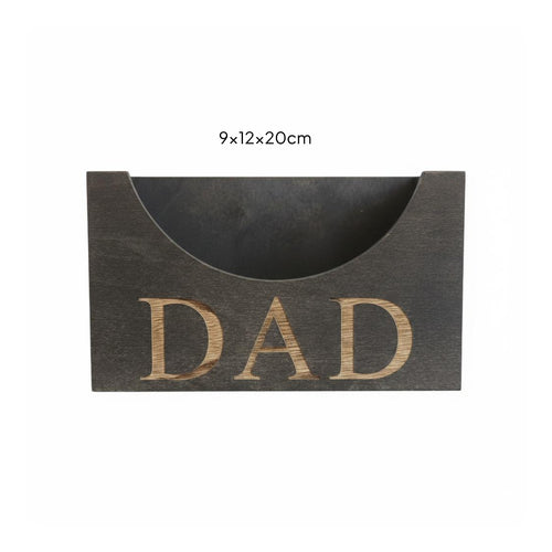 DAD Hat Box Decorative Wooden Baseball Cap Holder Long-Lasting for Dads