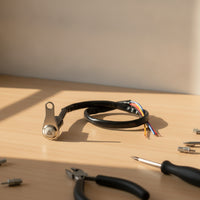Metal Motorcycle Handlebar Switch with Bracket Compact Self-Locking Double-Flash Switch Practical Waterproof for Bikers