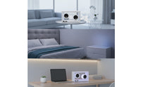 Bluetooth Transparent Speaker Dual-driverDriver Speaker with Clock Compact Gadget Portable for Nightstand