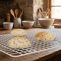 Metal Baking and Cooling Rack, Non-stick, White, 15 Inches