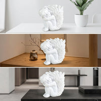 Cherub Pen Holder Decorative Desk Organizer Compact for Office, Students