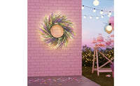Artificial Lavender Wreath Lavender Wreath No Maintenance Required Home Decoration for Indoor Outdoor