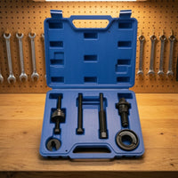 Pulley Remover and Installer Set Heavy Duty Pulley Puller Installer Tool Set Power Steering Puller Kit with Case for Garage