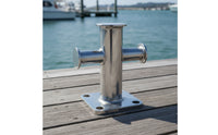 Boat Bollard with Cross Head Mirror Polished Cross Bollard Heavy Duty Mooring Cleat for Marinas