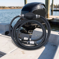 Quick-Connect Marine Fuel Hose Assembly with Primer Bulb Rubber Fuel Line Assembly with Primer Bulb Universal for Boat Owners