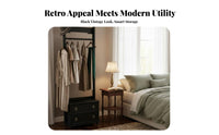 Retro Design self-supportingstanding Coat Tree Floor-Standing Garment Rack mid-centuryera aesthetic Clothing Stand Elegant Look for Apartment Dwellers, Interior Designers, Bedroom, Entryway, Hallway, Living Room