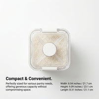 Rice Storage Container Large, Airtight Lid Measuring Cup, Food Storage Container Large Capacity, Thi - Image 7