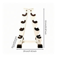 A-Shaped Dumbbell Rack Curved Cradles Dumbbell Rack Non-Slip for Home Gym