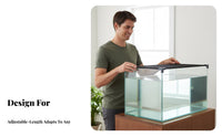 Cut-to-Fit Aquatic Pet Aquarium Anti-Jump Net Good Light Transmittance Aquarium Screen Cover High Clarity Aquatic Pet Aquarium Lid Quick Installation for Aquarists, Cat Owners, Aquariums, Terrariums, Home